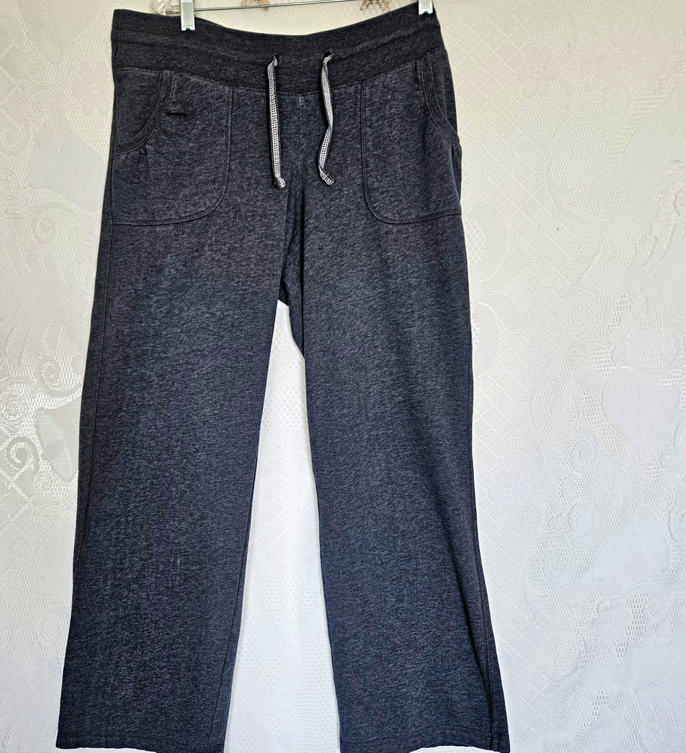 Tek Gear Medium Womens Gray Jogger Sweatpants Cozy Athletic Yoga Mom Loungewear
